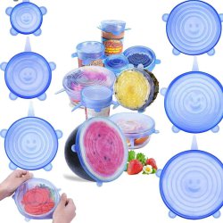 درپوش سیلیکونی محافظ غذا السا بسته 6 عددی
