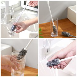 برس سیلیکونی تمیز کننده بطری مدل Lio